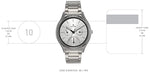 TITAN Workwear Watch with Silver Dial & Stainless Steel Strap - 1803SM01