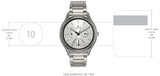 TITAN Workwear Watch with Silver Dial & Stainless Steel Strap - 1803SM01
