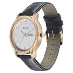 Sonata Beyond Gold White Dial Analog Watch With Day Date Display For Men 77031Wl04 | Sonata - Bharat Time Style
