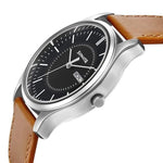 Black Dial Analog with Day & Date Watch | Sonata - 77082SL08W - Bharat Time Style