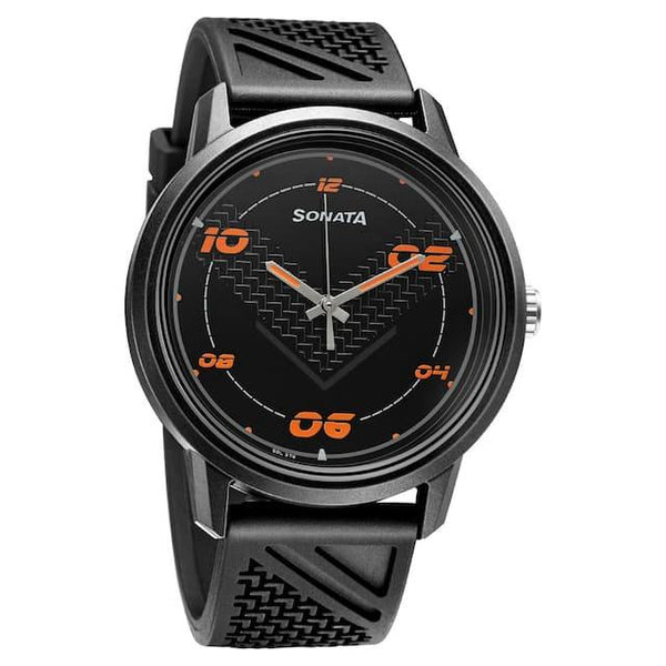 Sonata Volt Analog Watch Sonata 77085pp01 Sonata Buy Black