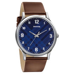 Sonata Smart Plaid From Sonata Blue Dial Analog Watch For Men 77105Sl03 - Bharat Time Style