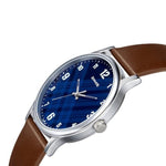 Sonata Smart Plaid From Sonata Blue Dial Analog Watch For Men 77105Sl03 - Bharat Time Style