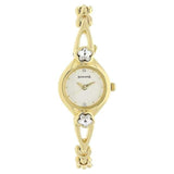 Sonata Analog Round Champagne Dial Golden Metal Strap Watch For Women-NM8065YM01 - Bharat Time Style