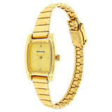 Sonata Analog Rectangle Champagne Dial Golden Stainless Steel Strap Watch For Women-NM8103YM01 - Bharat Time Style