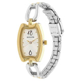 Sonata Analog Tonneau Silver Dial Two Toned Stainless Steel Strap Watch For Women-8116BM03 - Bharat Time Style