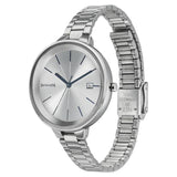 Sonata Analog Round Silver Dial Silver Stainless Steel Strap Watch For Women-8159SM01 - Bharat Time Style