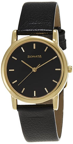 Sonata Analog Black Dial Men's Watch-NL7987YL03W