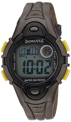 SF Sporty Digital Grey Dial Men's Watch-NL87012PP01