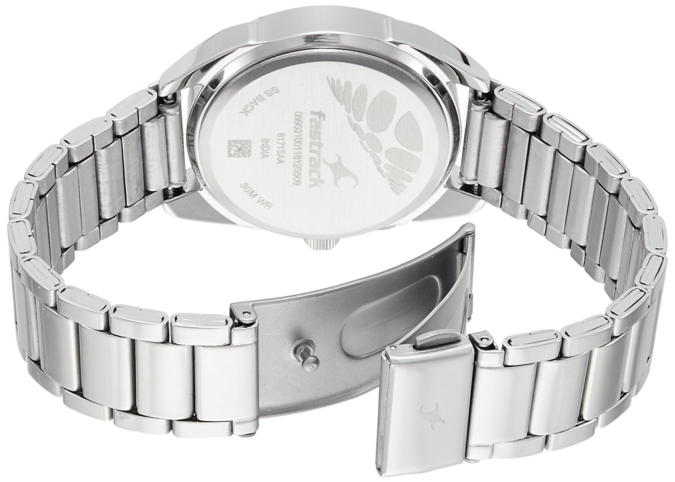 Fastrack Buy Fastrack Varsity Analog Silver Dial Women s Watch 6171SM01 Bharat Time Style