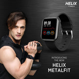 Helix Timex Metalfit SPO2 smartwatch with Touch to Wake Feature, Sleep & Activity Tracker, 10 Days Battery and Female Health Monitor - TW0HXW300T - Bharat Time Style