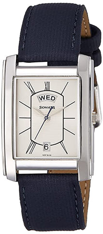 Sonata Analog Silver Dial Men's Watch -NK7953SL10 / NK7953SL10