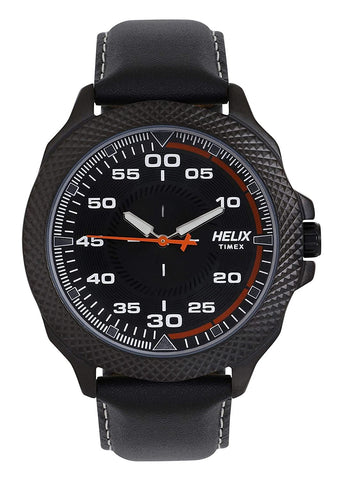 Helix Analog Black Dial Men's Watch-TW034HG03 - Bharat Time Style