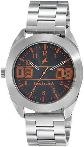 Fastrack Varsity Analog Silver Dial Men's Watch - 3175SM02 - Bharat Time Style