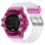 Grey Dial Translucent Plastic Strap Watch 87017PP04J
