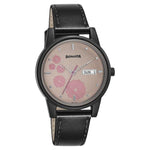 Pink Dial Leather Strap Watch | Sonata - 87031PL04W - Bharat Time Style