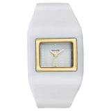 White Dial White Plastic Strap Watch 8971PP01