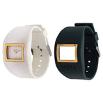 White Dial White Plastic Strap Watch 8971PP01