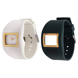 White Dial White Plastic Strap Watch 8971PP01