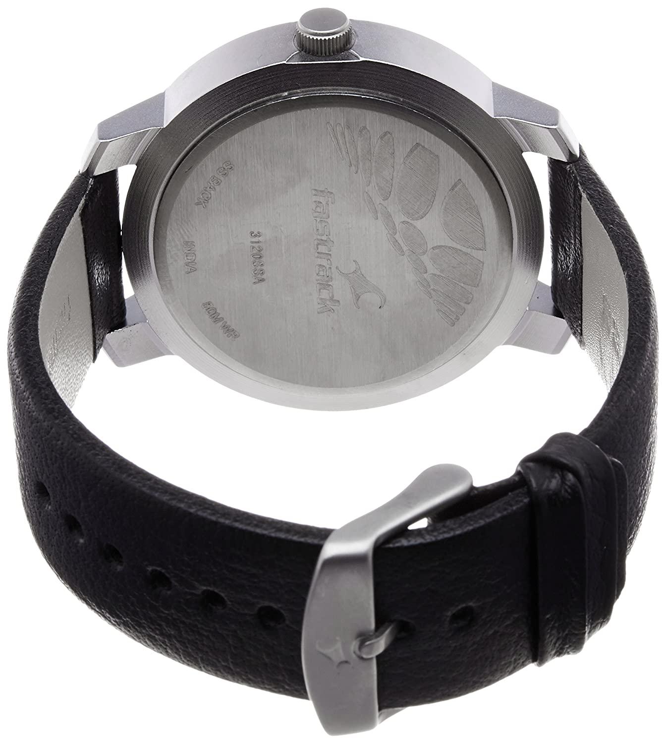 Black Dial Nm3120sl02 Fastrack Buy Fastrack Casual Analog Black