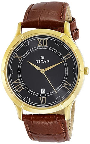 Titan Karishma Analog Black Dial Men's Watch - 1775YL01