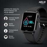 Helix Timex METALFIT 2.0 smartwatch with Bluetooth calling, 1.5" HD IPS Full-touch Display, SPO2, Body temperature & Stress measurement, 20 sports modes and Unlimited Watch Faces - TW0HXW400T - Bharat Time Style