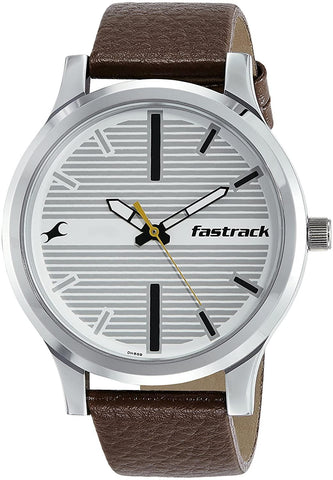 Fastrack Fundamentals Analog White Dial Men's Watch -NM38051SL01 / NL38051SL01 - Bharat Time Style