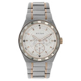 White Dial Two Toned Stainless Steel Strap Watch - 9453KM01 - Bharat Time Style