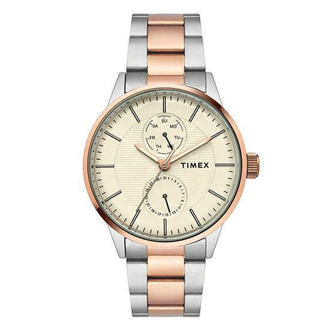 TIMEX Mens Beige Brass Analog Watch - TWEG19902 - Bharat Time Style