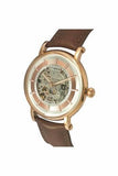 Timex Automatic Men's  E Class Silver Dial Brown Leather Strap Analogue Watch - TWEG16715