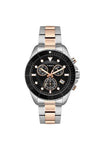 Timex Mens E-Class Black Dial Stainless Steel Analogue Watch - TWEG20102