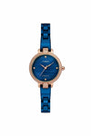 Timex Womens Mother of Pearl Blue Dial Ceramic Bracelet Analogue Watch - TWEL15702