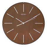 Seiko Wooden Brown Dial 37.8cm x 37.7cm Wall Clock - QXA604ZN - Bharat Time Style