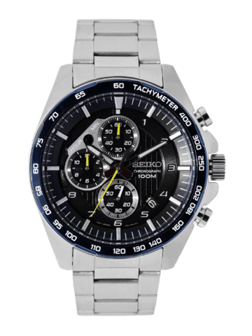 Seiko Chronograph Men Navy Blue Analogue watch - SSB321P1 - Bharat Time Style