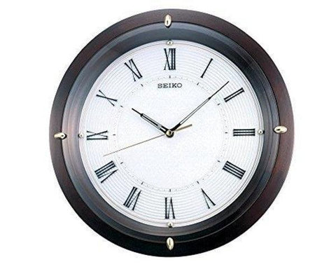 Seiko Wall Clock (35 cm x 35 cm x 5.5 cm, Black) -QXA346BN - Bharat Time Style