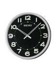 Seiko Clock Big Black Dial Grey Fiber Case - QXA564SN - Bharat Time Style