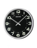 Seiko Clock Big Black Dial Grey Fiber Case - QXA564SN - Bharat Time Style