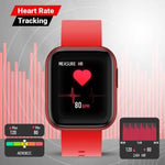 Fire-Boltt Ninja Pro Full Metal SpO2 Smartwatch - BSW011 (Red Strap) - Bharat Time Style