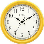 Titan Analog 30 cm X 30 cm Wall Clock - W0042PA01 (Yellow, With Glass) - Bharat Time Style