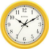 Titan Analog 30 cm X 30 cm Wall Clock - W0042PA01 (Yellow, With Glass) - Bharat Time Style
