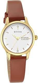 TITAN Lagan White Dial Leather Strap Watch 2656YL01 - Bharat Time Style