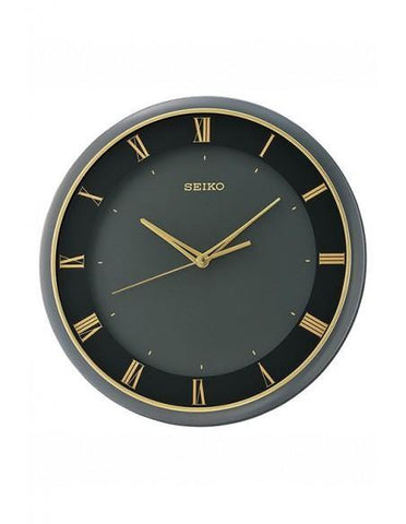 Seiko Black Dial Plastic Case Wall Clock - QXA683KN - Bharat Time Style