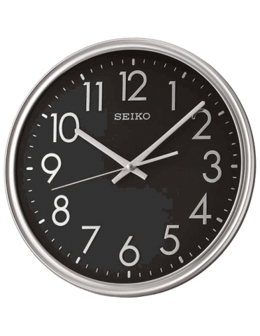 Seiko Analog 18 cm X 28 cm Wall Clock - QXA744SN (Black, With Glass) - Bharat Time Style