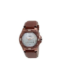 TIMEX Mens Silver Dial Leather Analogue Watch - TW000EL13 - Bharat Time Style