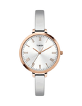 TIMEX Beige Case Steel Chain Watch - TWEL12819