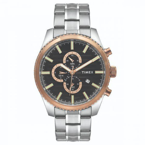Timex All stainless steel chronograph watch - TWEG19504 - Bharat Time Style
