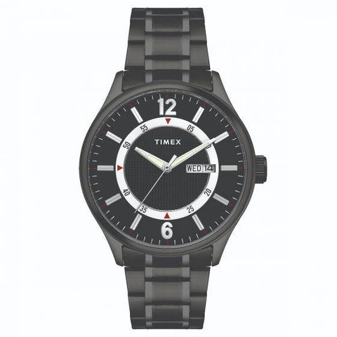 Timex All stainless steel bold day date watch Watch - TWEG19805 - Bharat Time Style