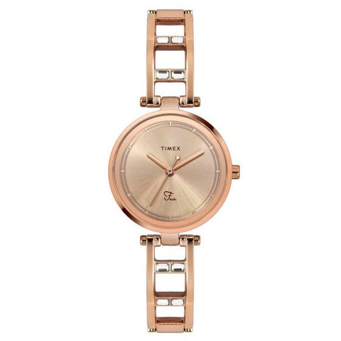 TIMEX Fria Analog Gold Dial Ladies Watch-TWEL15300