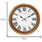 Titan Analog 42 cm X 42 cm Wall Clock - W0015PA01 (Brown, With Glass) - Bharat Time Style