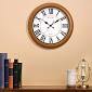 Titan Analog 42 cm X 42 cm Wall Clock - W0015PA01 (Brown, With Glass) - Bharat Time Style